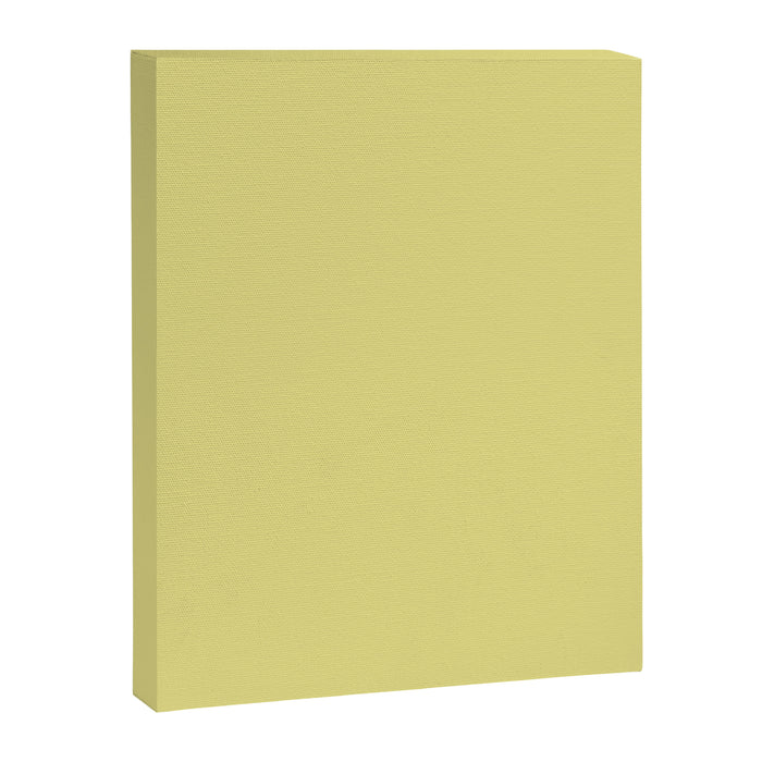 Linden Lemongrass Yellow-Green Solid Color Canvas Print Gallery Image 1