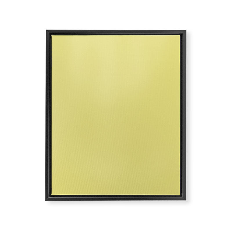 Linden Lemongrass Yellow-Green Solid Color Framed Canvas Print Gallery Image 8