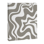 Liquid Swirl Abstract Pattern in Gray and White Canvas Print Gallery Image 6