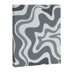 Liquid Swirl Abstract Pattern in Gray Monochrome  Canvas Print Gallery Image 6