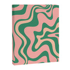 Liquid Swirl Abstract Pattern Pink Blush Green  Canvas Print Gallery Image 6