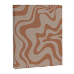Liquid Swirl Abstract Pattern Taupe Clay Canvas Print Gallery Image 6