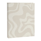 Liquid Swirl Contemporary Abstract Pattern in Barely-There Pale Beige and Light Cream  Canvas Print Gallery Image 8