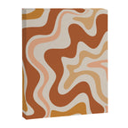 Liquid Swirl Abstract in Earth Tones Canvas Print Gallery Image 6