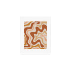Liquid Swirl Abstract in Earth Tones Art Print Gallery Image 1