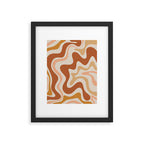 Liquid Swirl Abstract in Earth Tones Framed Art Print Gallery Image 5