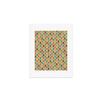 Little Rockets - Atomic Age Mid-Century Modern Pattern in Mid Mod Multicolour  Art Print Gallery Image 1