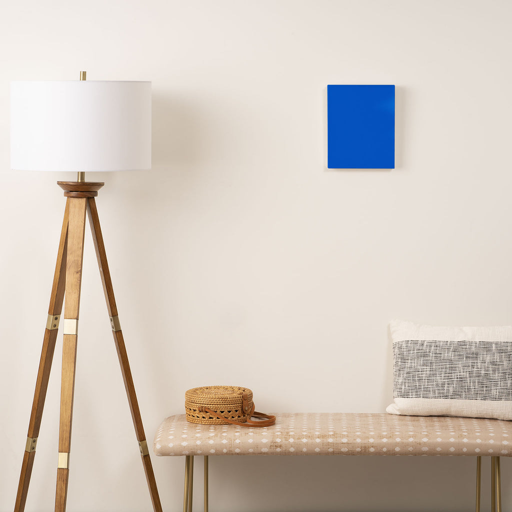 Maximal Blue Solid Color Canvas Print Gallery Image 2