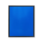 Maximal Blue Solid Color Framed Canvas Print Gallery Image 8