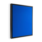 Maximal Blue Solid Color Framed Canvas Print Gallery Image 2