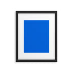 Maximal Blue Solid Color Framed Art Print Gallery Image 6