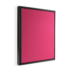 Maximal Hot Pink Solid Color Framed Canvas Print Gallery Image 2
