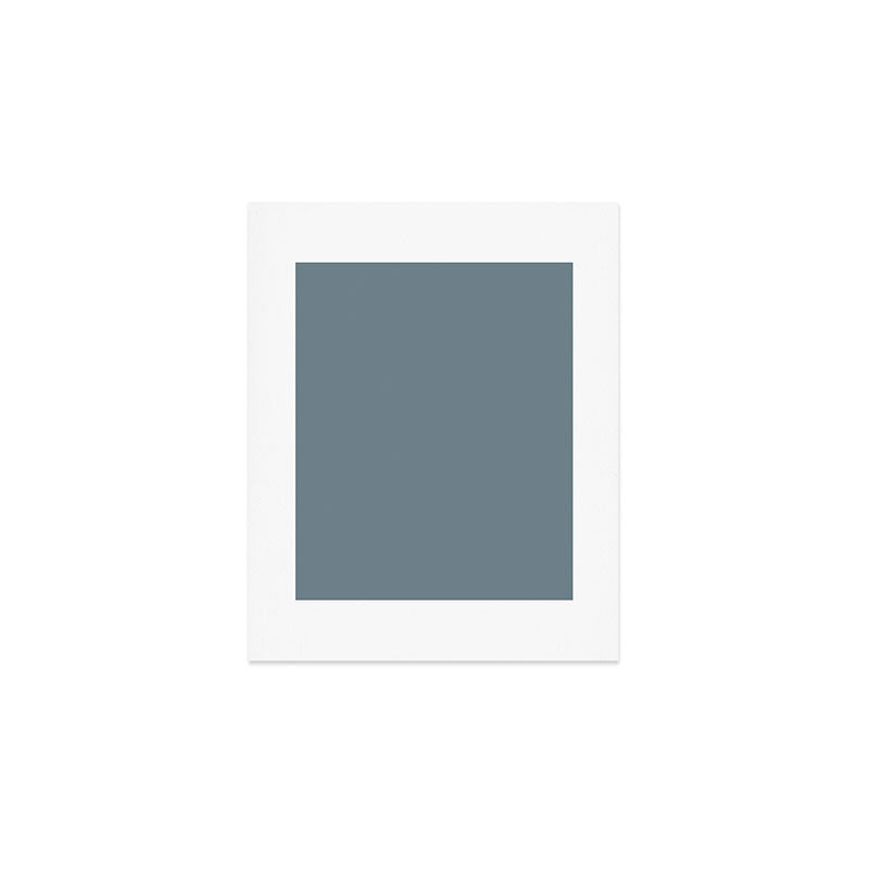 Medium Neutral Blue Gray Solid  Art Print Gallery Image 1