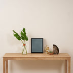 Medium Neutral Blue Gray Solid  Framed Canvas Print Gallery Image 4