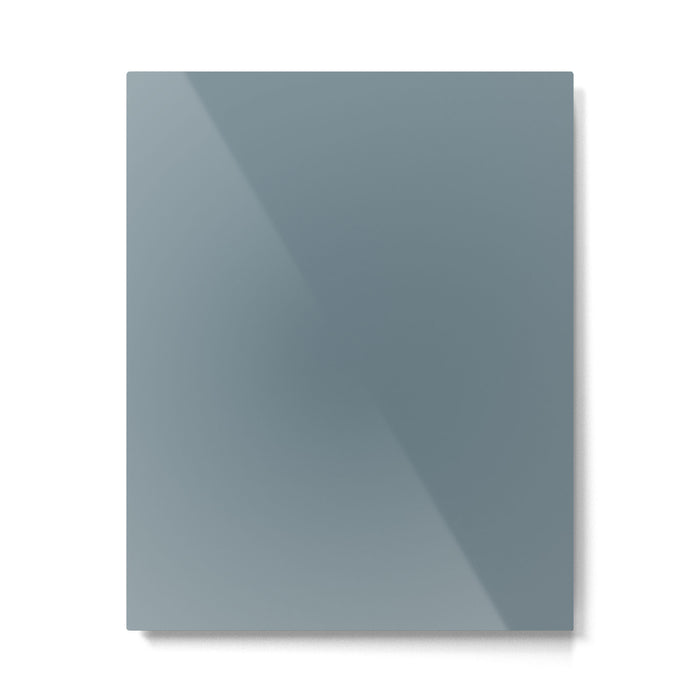 Medium Neutral Blue Gray Solid  Metal Print Gallery Image 1