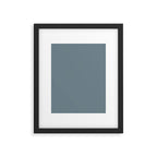 Medium Neutral Blue Gray Solid  Framed Art Print Gallery Image 6