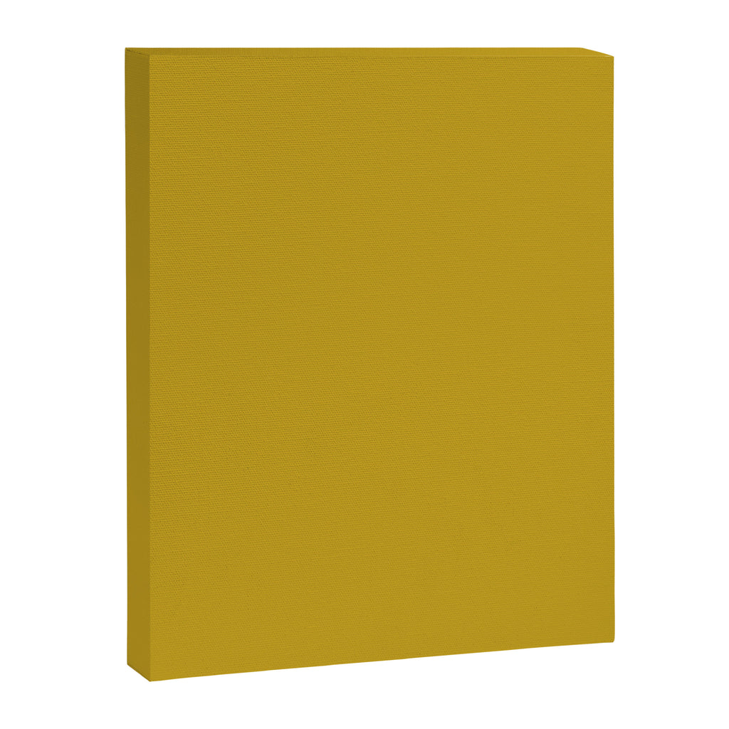 Mid Century Mod Mustard Yellow Solid Canvas Print Gallery Image 8