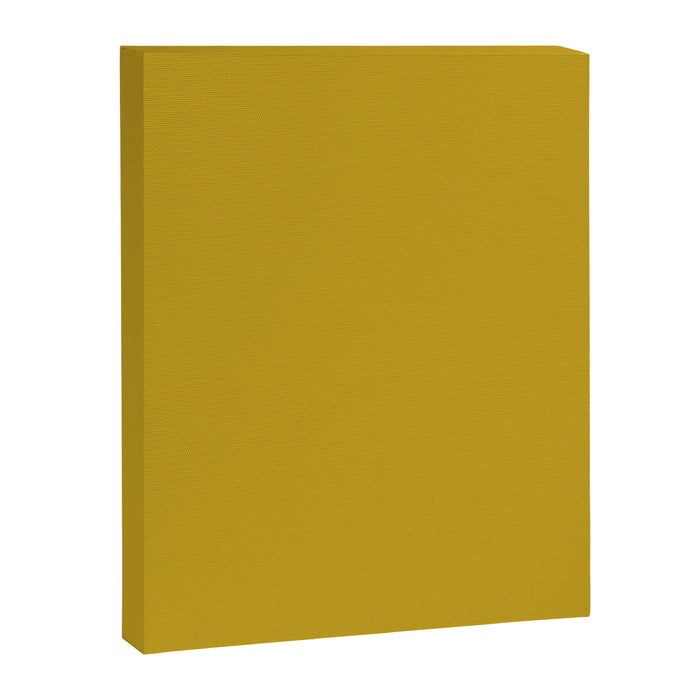 Mid Century Mod Mustard Yellow Solid Canvas Print Gallery Image 1