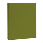 Mid Century Mod Olive Avocado Green Solid Colour  Canvas Print Gallery Image 8