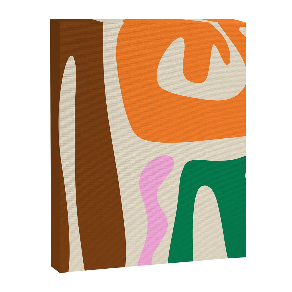 Mid Century Modern Abstract Kwaito Contemporary Pattern Canvas Print Gallery Image 8