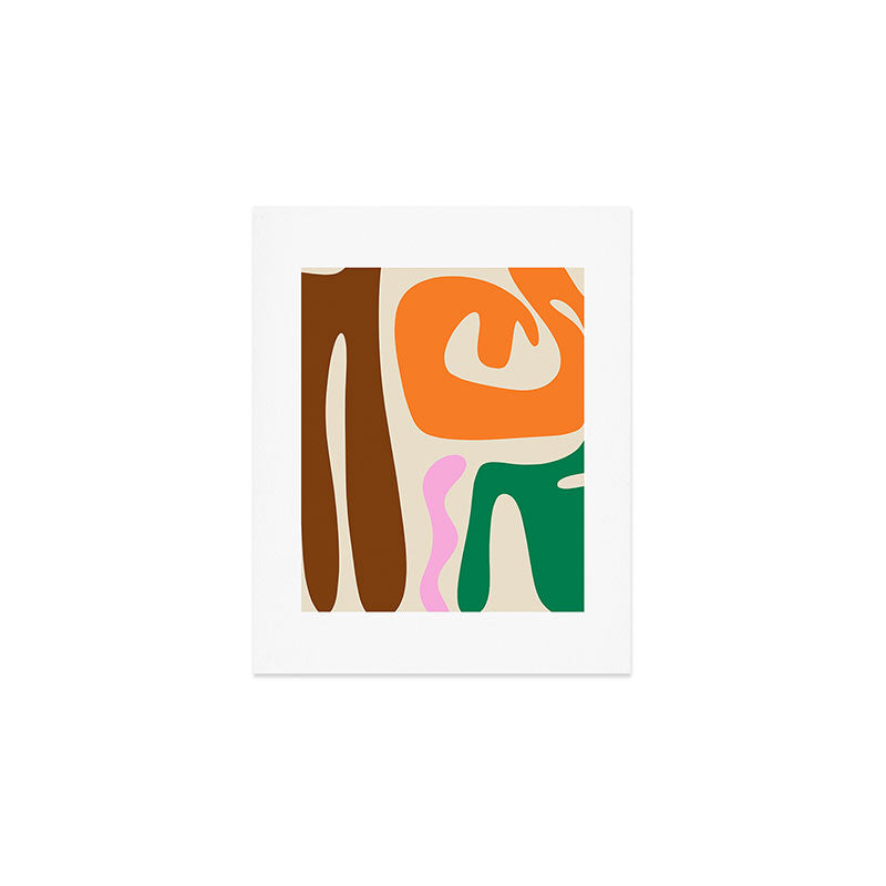 Mid Century Modern Abstract Kwaito Contemporary Pattern Art Print Gallery Image 1