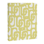 Mid Century Modern Abstract Loop Pattern in Light Linden Yellow and White Canvas Print Gallery Image 8