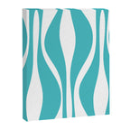Mid Century Modern Abstract Lounge Pattern in Turquoise Canvas Print Gallery Image 8