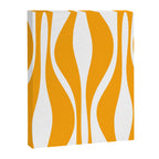 Mid Century Modern Abstract Lounge Pattern in Yellow Orange and White Canvas Print Gallery Image 8