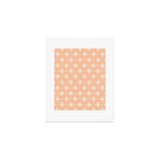 Mid Century Modern Atomic Age Peach Starburst Pattern Art Print Gallery Image 1