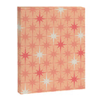 Mid Century Modern Atomic Age Starburst Pattern Peach and Pink Pastel Canvas Print Gallery Image 6