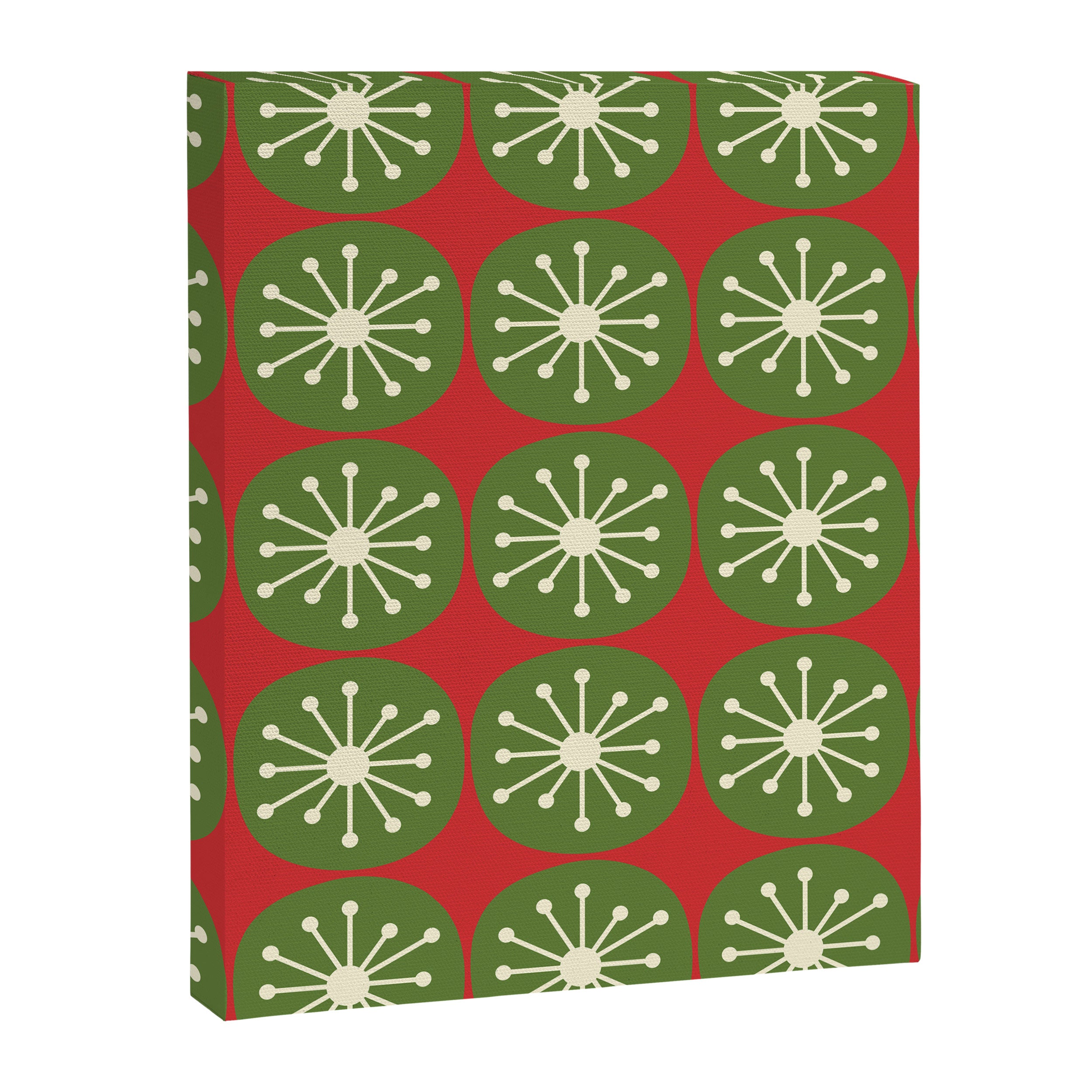 Mid Century Modern Atomic Dots Retro Christmas Pattern Canvas Print Gallery Image 8