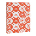 Mid Century Modern Atomic Dots Retro Orange Checkered Pattern Canvas Print Gallery Image 8