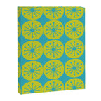 Mid Century Modern Atomic Dots Retro Pattern Lime Turquoise Canvas Print Gallery Image 8