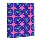 Mid Century Modern Atomic Dots Retro Pattern Purple Pink Canvas Print Gallery Image 8