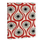 Mid Century Modern Atomic Drops Pattern in Red Black Cream Canvas Print Gallery Image 8