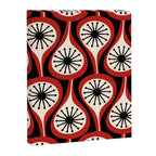 Mid Century Modern Atomic Drops Pattern Red Black Cream Canvas Print Gallery Image 8