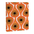 Mid Century Modern Atomic Drops Retro Pattern Orange Cream Black  Canvas Print Gallery Image 8