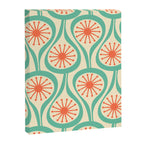 Mid Century Modern Atomic Drops Teal Orange Pattern Canvas Print Gallery Image 8