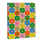 Mid Century Modern Atomic Future Colorful Dots and Stars Pattern Canvas Print Gallery Image 8