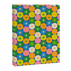 Mid Century Modern Atomic Future Colorful Modtastic Dots and Stars Pattern 2 Canvas Print Gallery Image 8