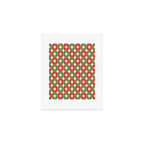 Mid Century Modern Atomic Stars Checkered Christmas Retro Starburst Pattern Art Print Gallery Image 1