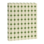 Mid Century Modern Atomic Stars Grid in Retro Christmas Green and Cream Canvas Print Gallery Image 6