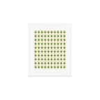 Mid Century Modern Atomic Stars Grid in Retro Christmas Green and Cream Art Print Gallery Image 1