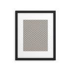 Mid Century Modern Atomic Stars Pattern in Steel Teal Blue and Pale Blush Pink Framed Art Print Gallery Image 5