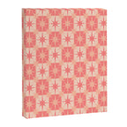 Mid Century Modern Atomic Stars Retro Checkered Starburst Pattern in Blush Pink Tones Canvas Print Gallery Image 6