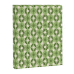 Mid Century Modern Atomic Stars Retro Checkered Starburst Pattern Sage Olive Green Canvas Print Gallery Image 6