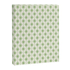 Mid Century Modern Atomic Stars Retro Starbursts Light Sage Green and Cream Pattern Canvas Print Gallery Image 6
