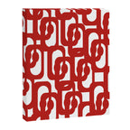 Mid Century Modern Contemporary Loop Pattern in Red and White Canvas Print Gallery Image 8
