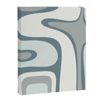 Mid Century Modern Copacetic Abstract in Neutral Blue Gray Ice Blue Tones Canvas Print Gallery Image 8
