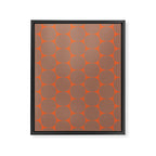 Mid Century Modern Dot Pattern Inspired by PANTONE 17 1230 Color of the Year Mocha Mousse Framed Canvas Print Gallery Image 8